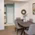 3 bedroom dining room table interior.