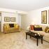 Living room with wall to wall carpet