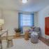 Canyon Square Apartments & Townhomes, interior, office, carpet, area rug, cabinets, glass desk, window, plush chair