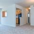 Carpeted Living Room and Dining Room