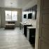 kitchen under construction at The Meridian