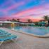 Tropical Sunset Poolside
