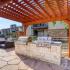 Outside grill and kitchen