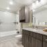 modern bathroom at Houston Texas apartments