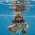 boy swimming underwater