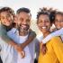 Happy Family at community in Miami Gardens at apartments on county line road