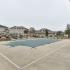 outdoor swimming pool covered at Town and Country Apartments