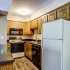 Kitchen with fridge