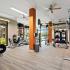 Modern fitness center at The Parq at Chesterfield Apartment Homes, Chesterfield, MO  63017