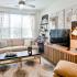 Living Room with Ceiling Fan at Park 35 Birmingham AL 35222