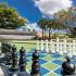 outdoor chess game located on the sport court areas
