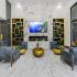 Resident tv lounge at Elan at Bluffview