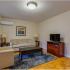 Living room at Harvard Village Apartments in Adams Morgan