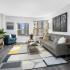 Renovated Living Room with Plank Flooring