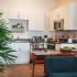 Sora interior kitchen staged with modern kitchen decor