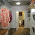 Huge walk-in closets offer plenty of storage space