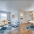 Staged living room/dining room