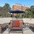 Patio seating with games