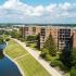 Towers and Pond at The Views of Naperville apartments