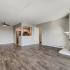 Upgraded 1 Bedroom Tower Scene Living Room at The Views of Naperville apartments
