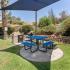 grill area with table