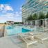 pool area with lounge chairs