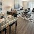 Furnished living and dining room