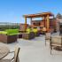 Sundeck with lounge chairs and tables