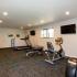 Fitness center with cardio and weight machines and free weights