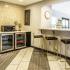 Clubhouse kitchen with barstool seating