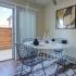 Dining room table and patio