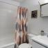 Bathroom with one sink, toilet, and shower