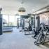 Fitness center with cardio and weight machines and free weights