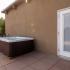view of hot tub and patio