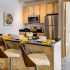 Kitchen with barstool seating