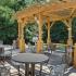 Grill area with tables