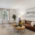 furnished living room