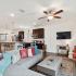 furnished living room