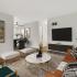 furnished living room