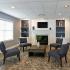 Seating area in the clubhouse at The Commons apartments for rent