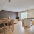 furnished kitchen and dining area of apartment