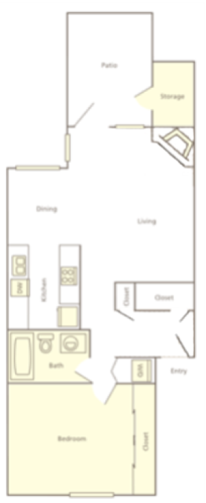 1 Bed/1 Bath