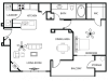 1 Bdrm Floor Plan