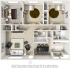 The Seville 3 bedrooms 2 bathrooms floor plan with premium finishes