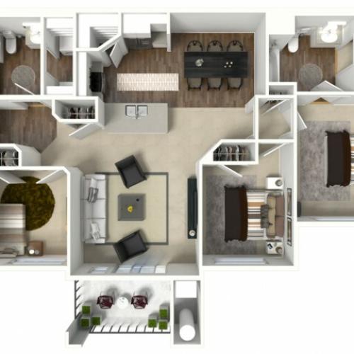 3 bedroom 2 bathroom Coventry Select 2 floor plan