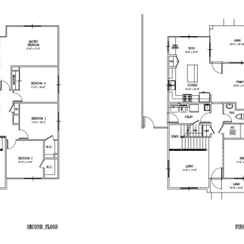 5-bedroom new single family home on Schofield, Wheeler, 2496 sq ft, 2- car garage, fenced in yard, floor plan