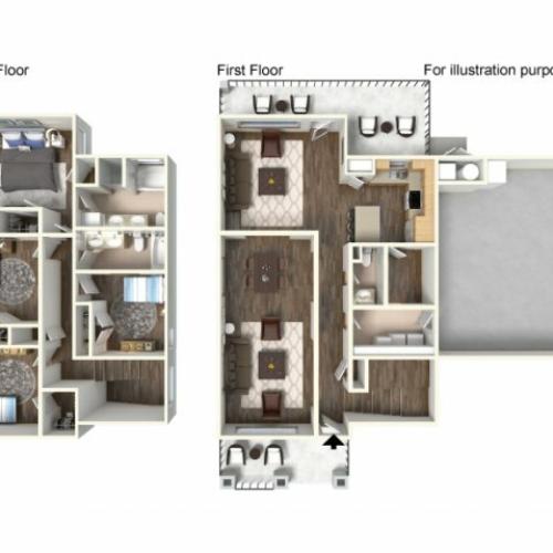 Floor Plan 19 | Fort Hood Family Housing | Fort Hood Family Housing