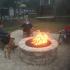 Fire pit at Campus Quarters apartments for students in need of off-campus housing near the University of South Alabama