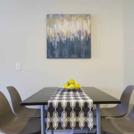 Sophisticated Dining Space | Princeton Dover | Dover NH Apartment Buildings