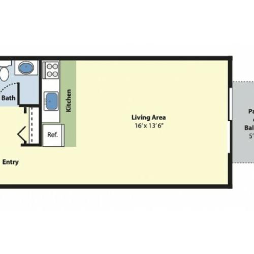 Floor Plan 1 | Apartments For Rent Marlborough MA | Princeton Green